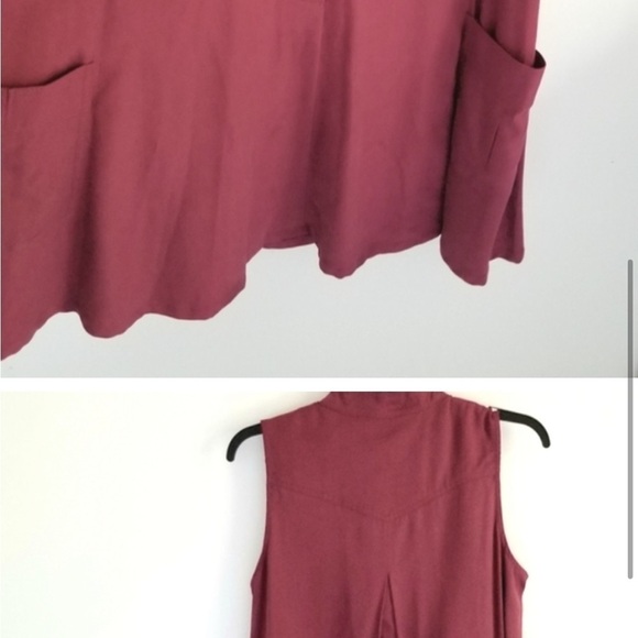 NWT, Size 16W, Hope & Harlow Here, There Everywhere Dress in Burgundy, Pockets! - Picture 5 of 12